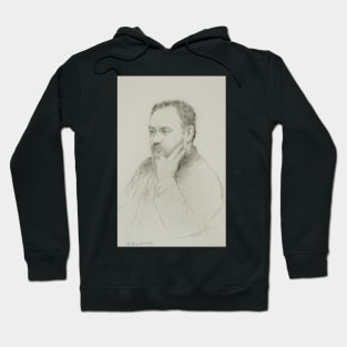 Portrait of Emile Zola by Marcellin Gilbert Desboutin Hoodie